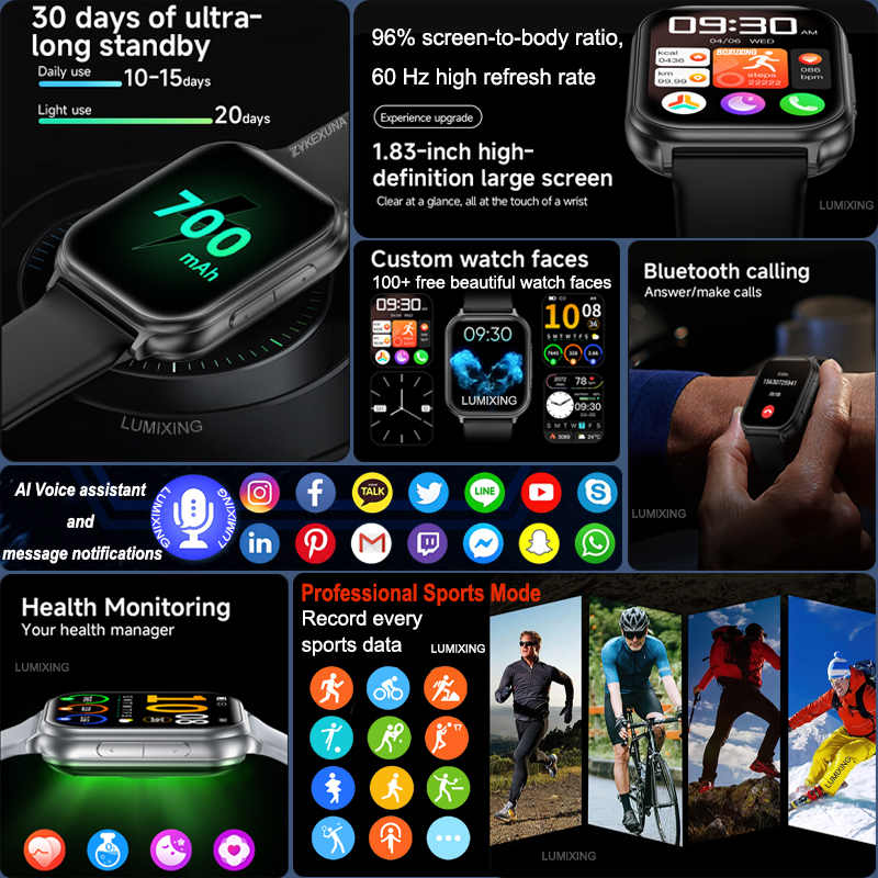 New Smart watches Men Women Sp - Smartwatch Health Watches For Women 评论和价格