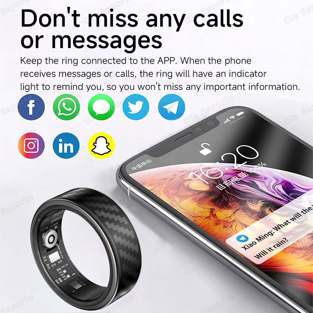 Newest Smart Ring Call Message - Smartwatch Watches Price 评论和价格