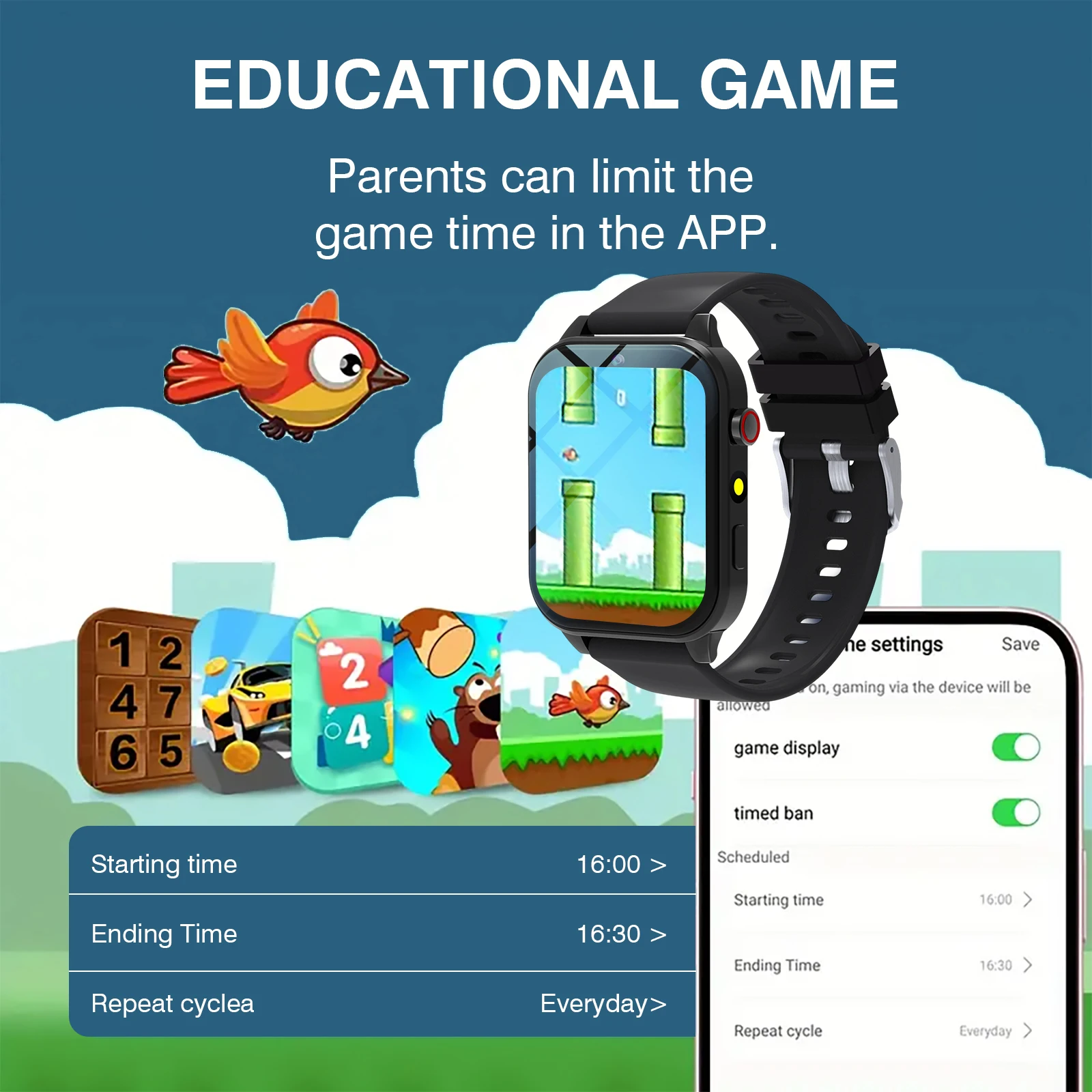 Kids′s Smart Watch 18 Games Ca - Smartwatch Digital Watches For Kid Boy With Alarm 评论和价格