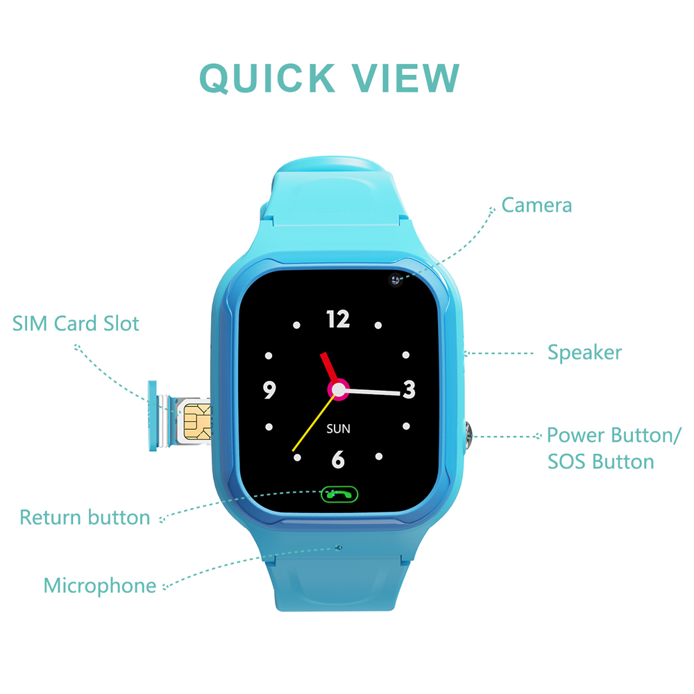 VALDUS New VT36 Kids Watch SOS - Smartwatch Digital Watches For Boys 评论和价格