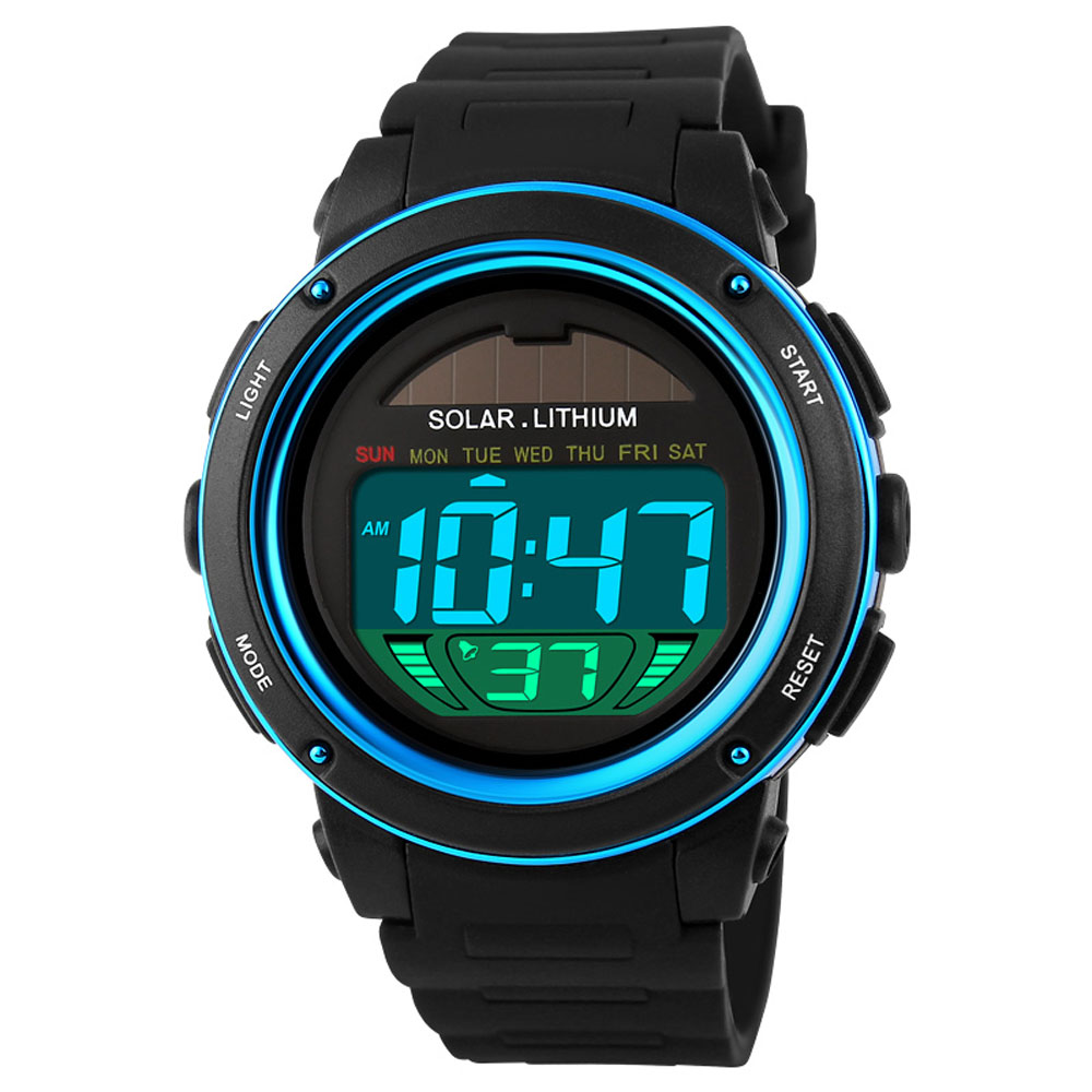 Solar Powered Digital Men Wome - Solar Powered Watch 评论和价格