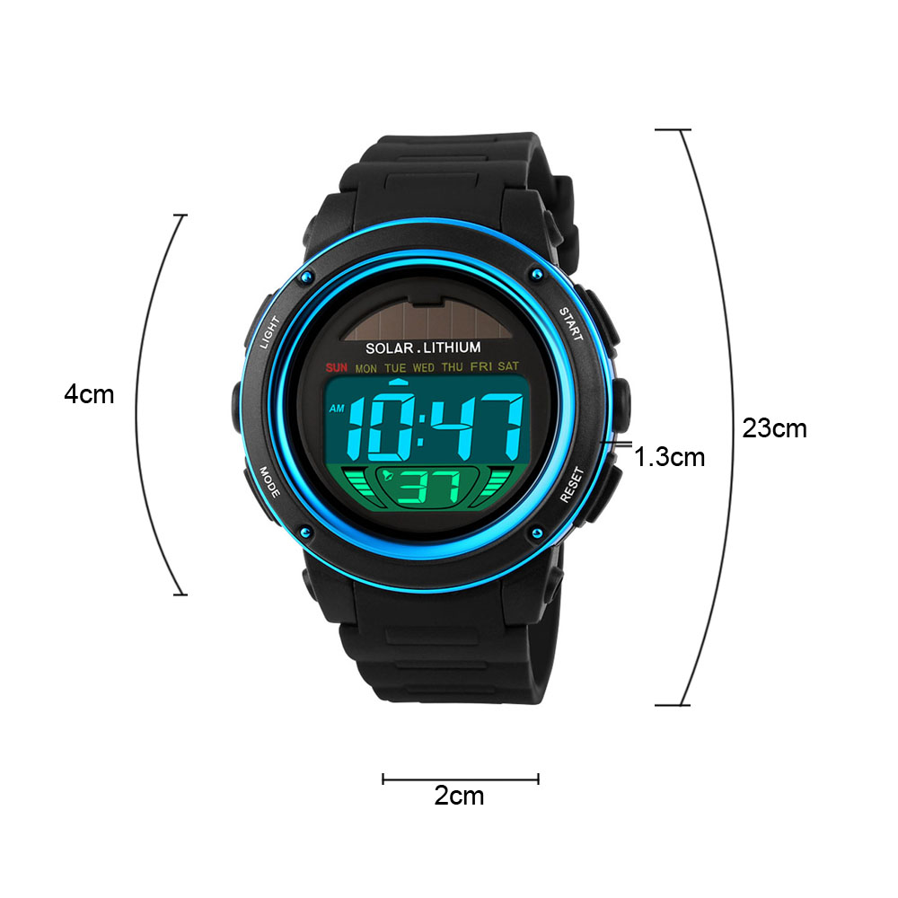 Solar Powered Digital Men Wome - Solar Powered Watch 评论和价格