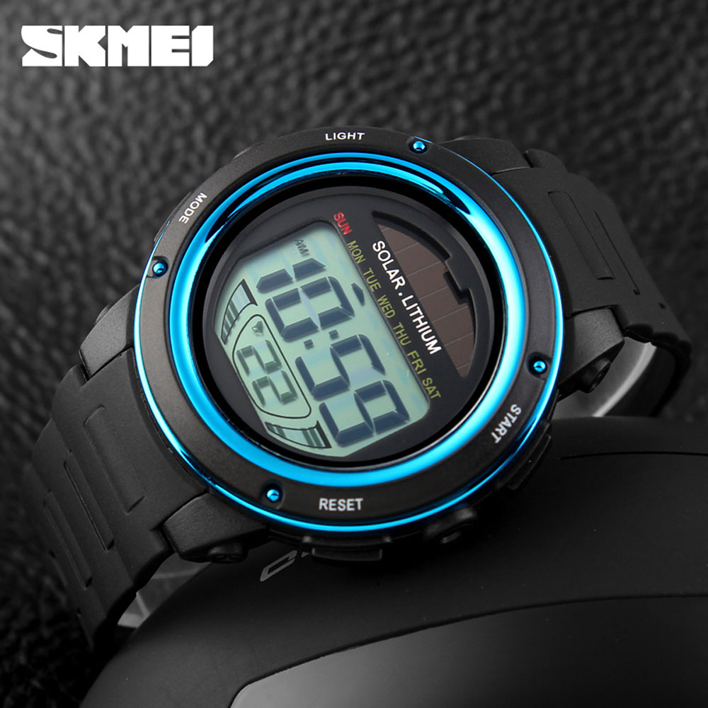 Solar Powered Digital Men Wome - Solar Powered Watch 评论和价格