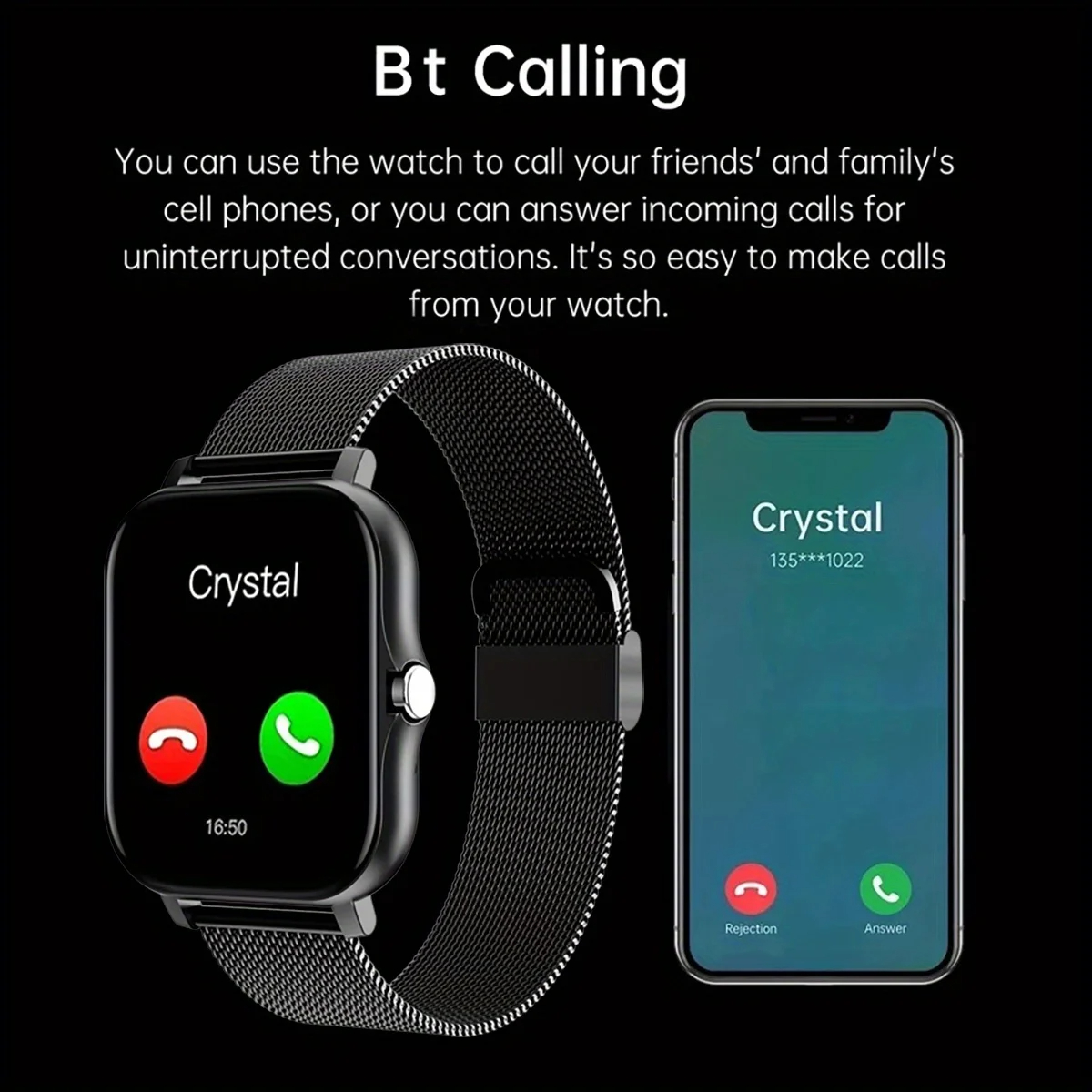 Smart Watch For Android IOS Wa - Smartwatch Watches Gift For Men 评论和价格