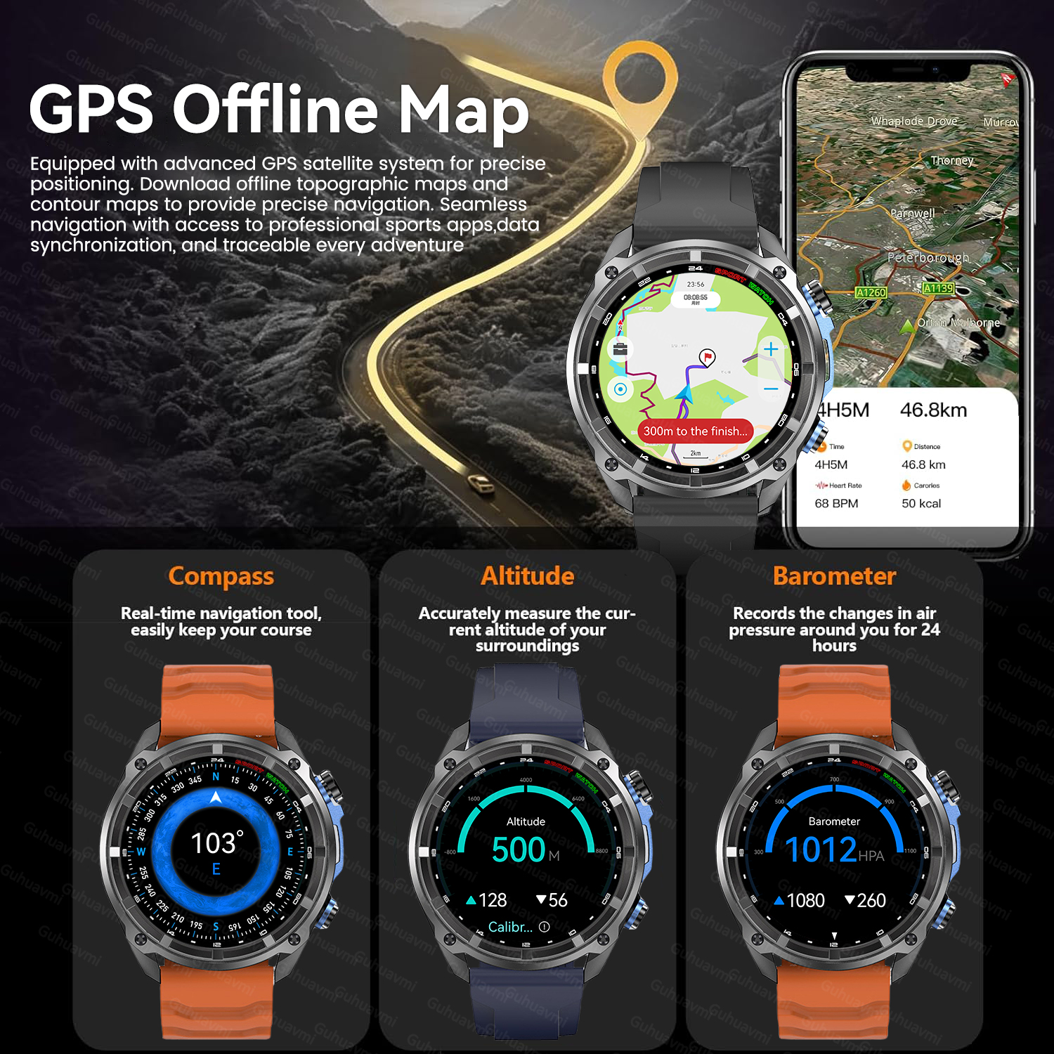 New Military Men  Accuracy GPS - Smartwatch Watches Brands For Men 评论和价格