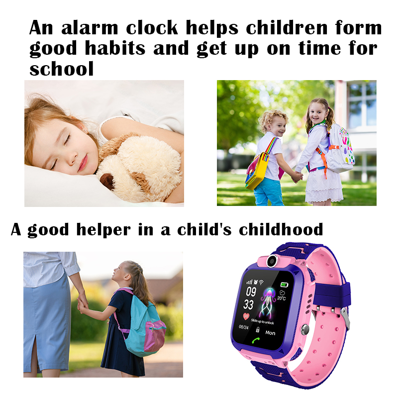Q12B Kids Smart Watch with SOS - Smartwatch Watches Gift For Boys With Gps 评论和价格