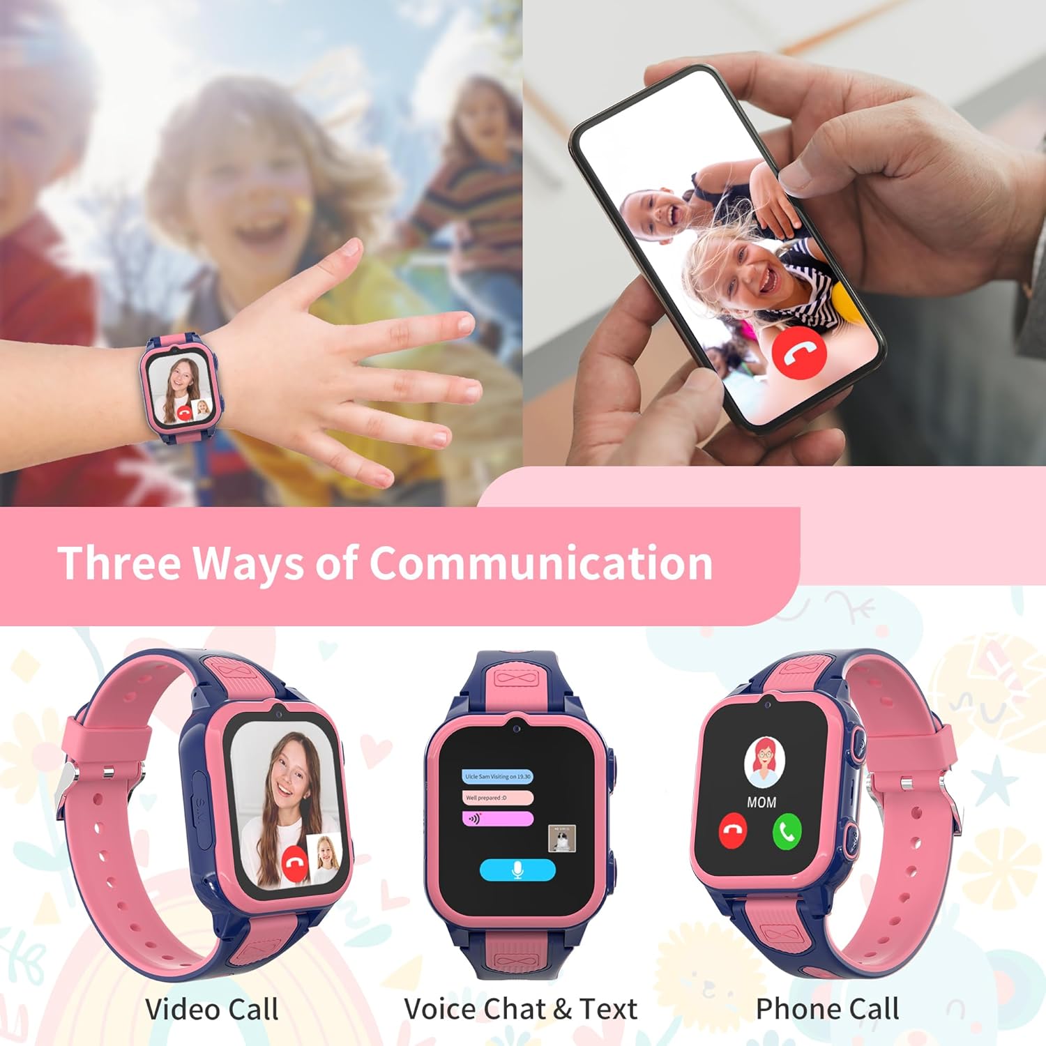 4G Kids Smart Watch with GPS T - Smartwatch Watches Girls 评论和价格