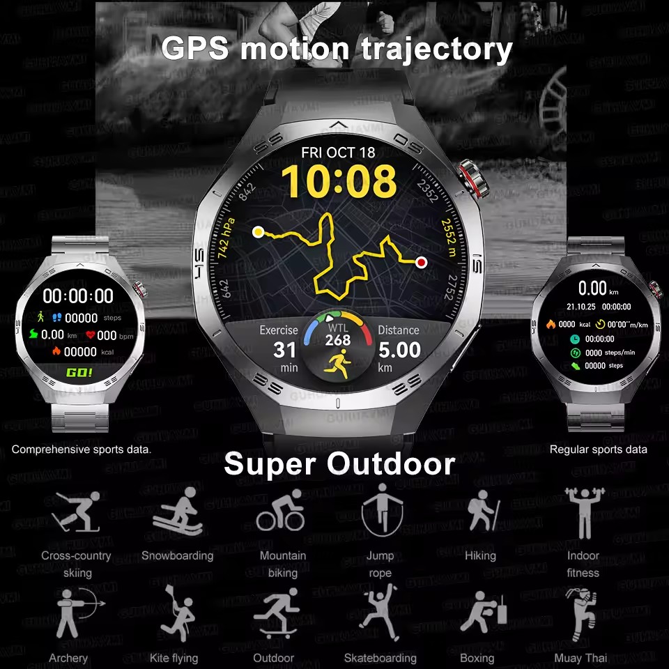 Original GS5 Pro GPS Sports IP - Smartwatch Watches Gift For Women 评论和价格