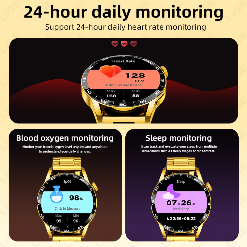 LIGE New Voice Calling Smart W - Smartwatch Watches Gift For Women 评论和价格
