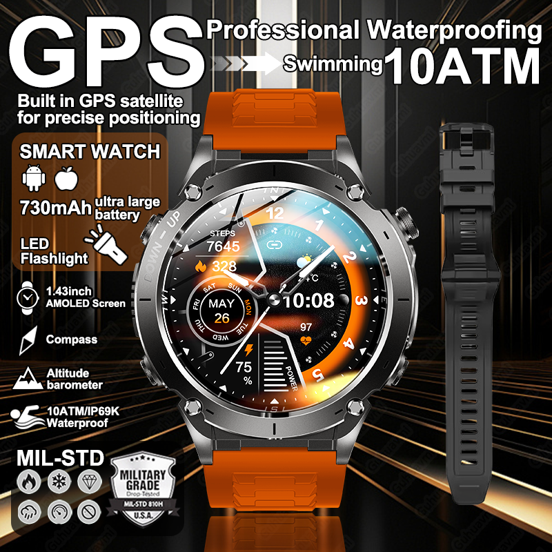 2026 New GUHUAVMI Men Military - Smartwatch Watches Brands For Men 评论和价格