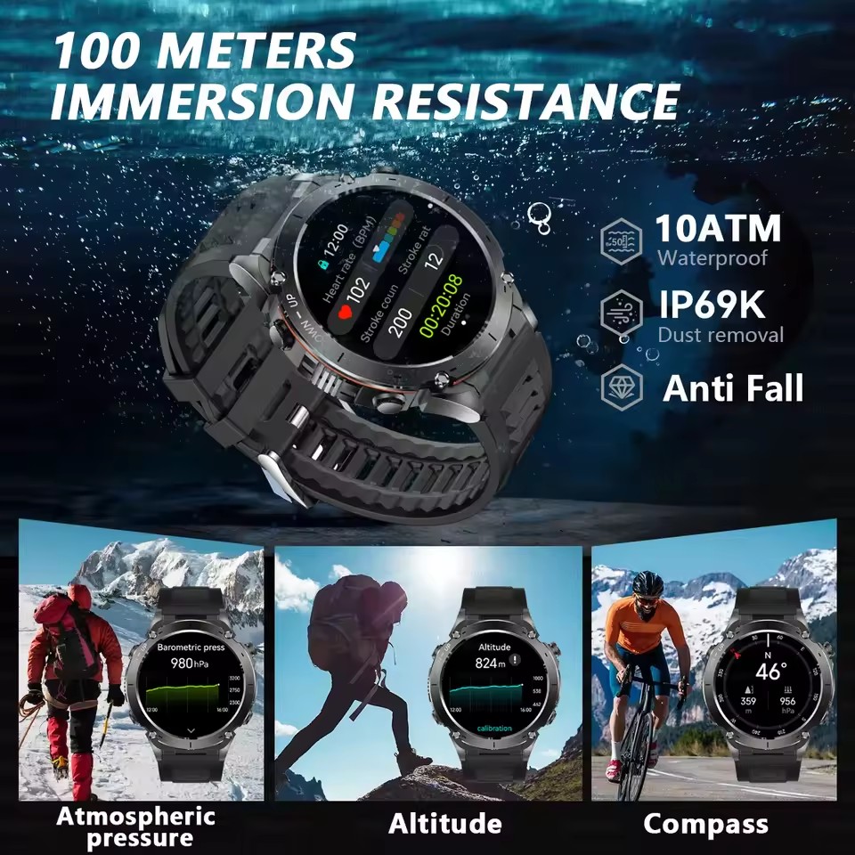 2026 New GUHUAVMI Men Military - Smartwatch Watches Brands For Men 评论和价格