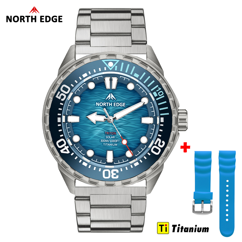 NORTH EDGE TRITON-TI Titanium  - Solar Powered Watch 评论和价格
