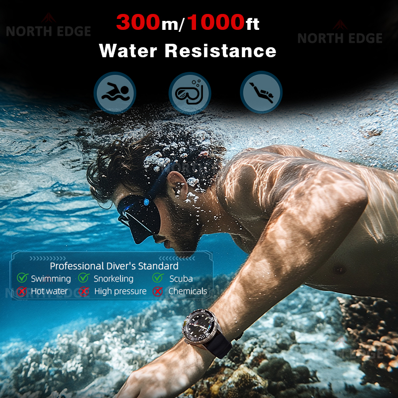 NORTH EDGE TRITON-TI Titanium  - Solar Powered Watch 评论和价格