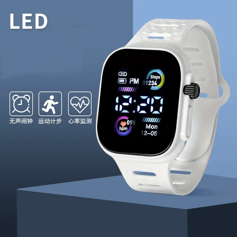 LED Display Digital Kids Watch - Smartwatch Digital Watches For Kid Boy With Alarm 评论和价格