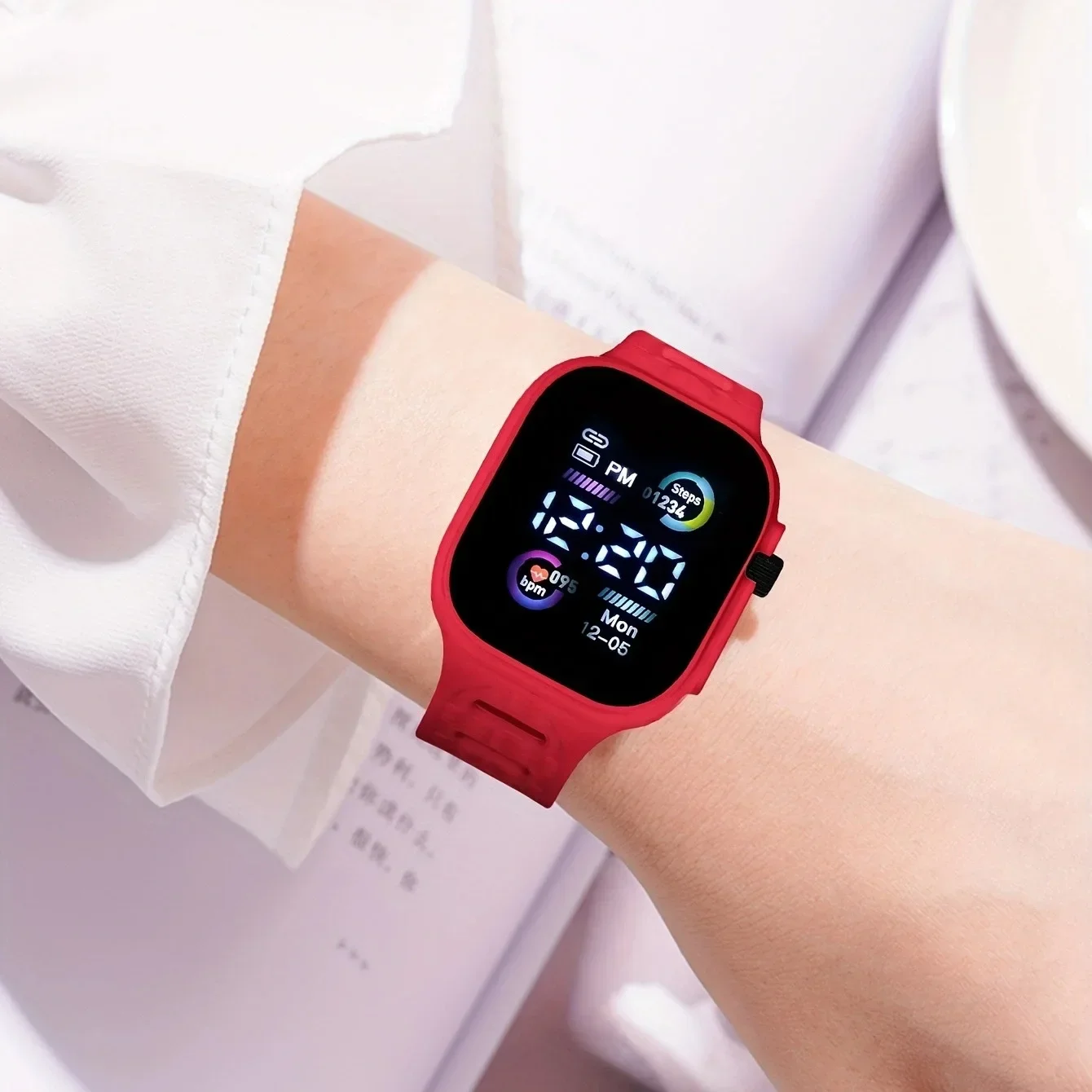 LED Display Digital Kids Watch - Smartwatch Digital Watches For Kid Boy With Alarm 评论和价格