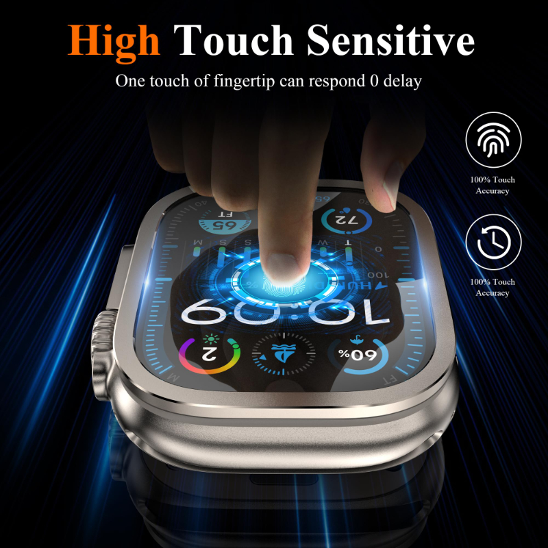 2pcs Tempered Glass for Apple  - Smartwatch Watches Gift For Men 评论和价格