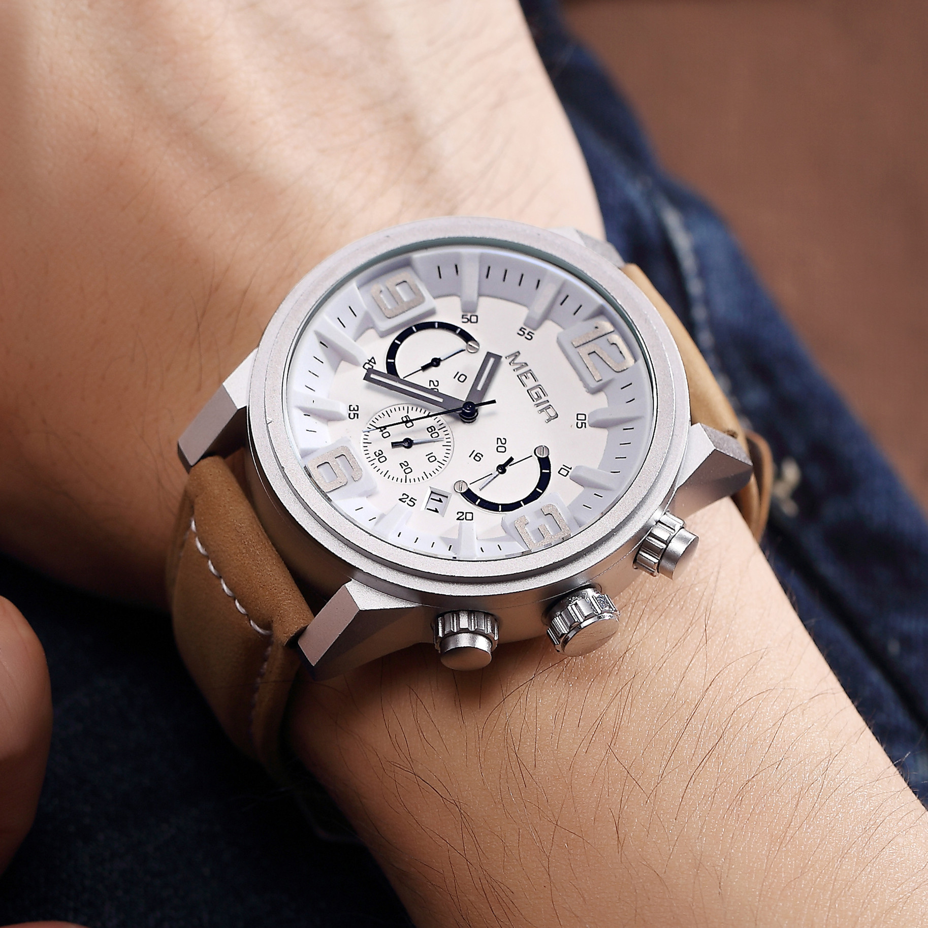 MEGIR Multi-function Business  - Smartwatch Imported Watches For Men 评论和价格