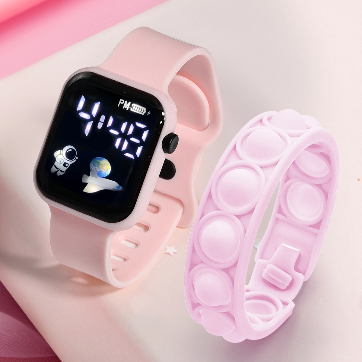 2PCS Children's Smart Watch Br - Smartwatch Watches Girls 评论和价格